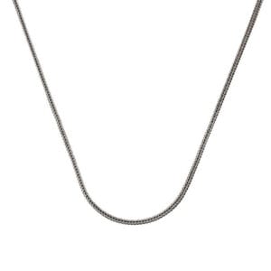 Gümüş 2 mm Tilki Kuyruğu 55 Cm Zincir