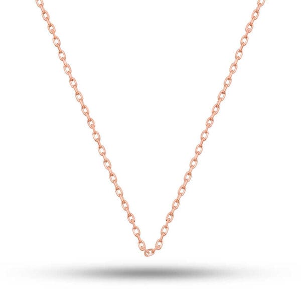 Gümüş Rose 0.30 Mikron 45 Cm Forse Zincir