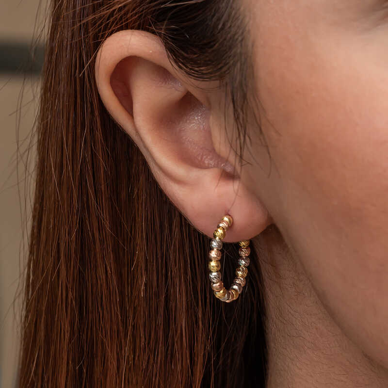 Gümüş Dorika Kadın Küpe - Görsel 2