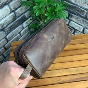 Guard Antik Kahverengi Unisex Deri El Çantası