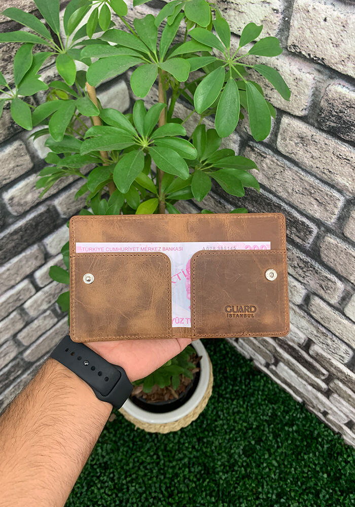 Guard Crazy Taba Patlı Tasarım Deri Kartlık - Görsel 3