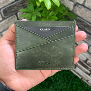 Guard Antik Yeşil Hakiki Deri Kartlık