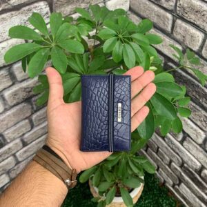 Guard Lacivert Croco Desenli Lastikli Spor Kartlık