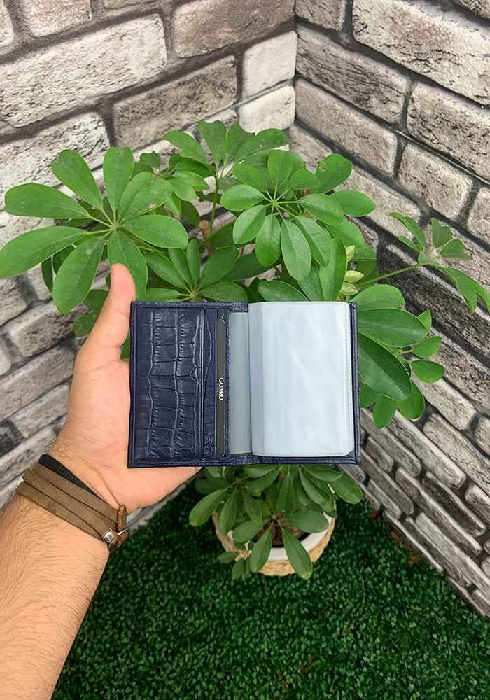 Guard Lacivert Croco Desenli Lastikli Spor Kartlık - Görsel 4