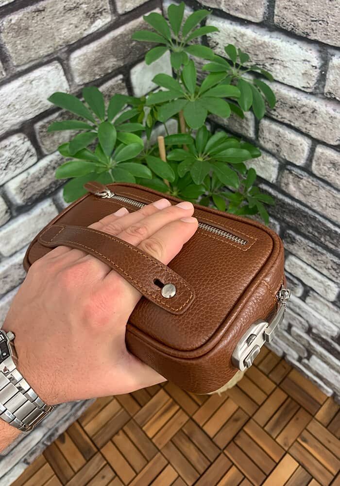 Guard Taba Hakiki Deri Şifreli El Çantası - Görsel 5