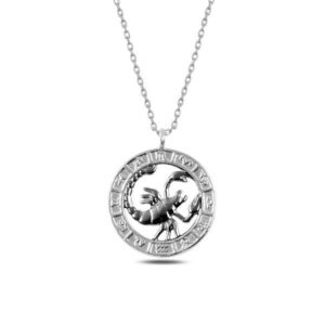 Gümüş Akrep Burcu Kolye