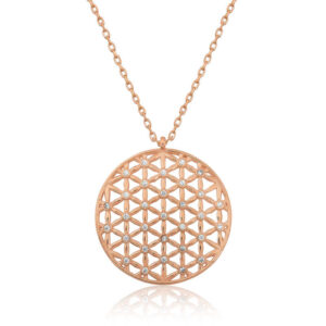 Gümüş Yaşam Çiçeği Kolye