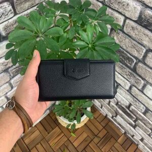 Guard Siyah Fermuarlı ve Deri Patlı El Portföyü