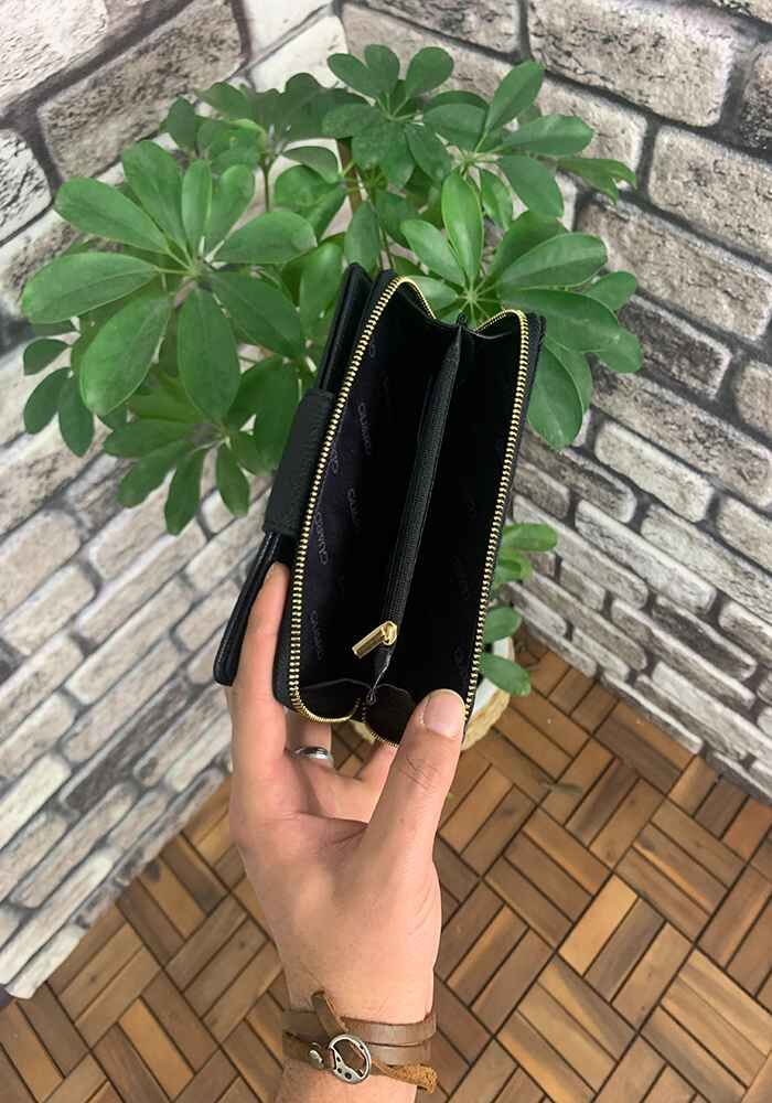 Guard Siyah Fermuarlı ve Deri Patlı El Portföyü - Görsel 3